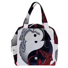 Yin And Yang Chinese Dragon Boxy Hand Bag by Mog4mog4