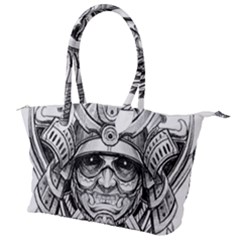 Drawing Samurai Tattoo Sketch Japanese Samurai Canvas Shoulder Bag by Mog4mog4