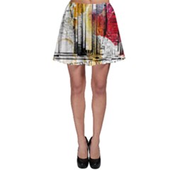 New York City Skyline Vector Illustration Skater Skirt by Mog4mog4