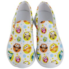 Owl Bird Cartoon Men s Lightweight Slip Ons