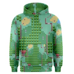 Green Retro Games Pattern Men s Core Hoodie by Bakwanart