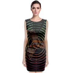 Black And Green Area Rug Neon Genesis Evangelion Computer Communication Classic Sleeveless Midi Dress by Bakwanart