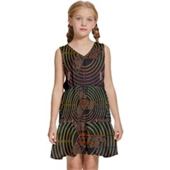 Black And Green Area Rug Neon Genesis Evangelion Computer Communication Kids  Sleeveless Tiered Mini Dress by Bakwanart