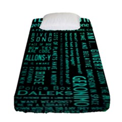 Tardis Doctor Who Technology Number Communication Fitted Sheet (single Size) by Bakwanart