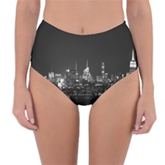 Photography Of Buildings New York City  Nyc Skyline Reversible High-waist Bikini Bottoms by Bakwanart