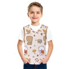 Bear Cartoon Background Pattern Seamless Animal Kids  Basketball Tank Top