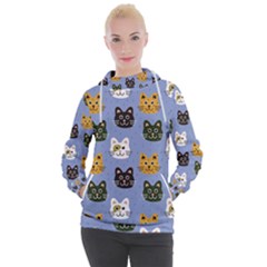 Cat Cat Background Animals Little Cat Pets Kittens Women s Hooded Pullover