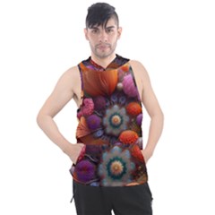 Flower Blossoms Petals Blooms Men s Sleeveless Hoodie by 99art