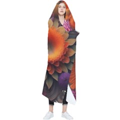 Flowers Flower Blossoms Petals Blooms Wearable Blanket by 99art