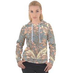 Art Nouveau Vintage Retro Pattern Floral Women s Overhead Hoodie by 99art