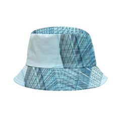 Architecture Blue Drawing Engineering City Modern Building Exterior Bucket Hat by 99art