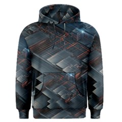 Architectural Design Abstract 3d Neon Glow Industry Men s Core Hoodie by 99art