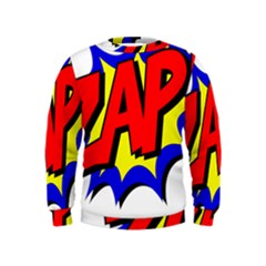 Zap Comic Book Fight Kids  Sweatshirt by 99art