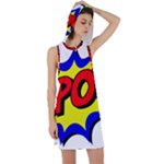 Kapow-comic-comic-book-fight Racer Back Hoodie Dress