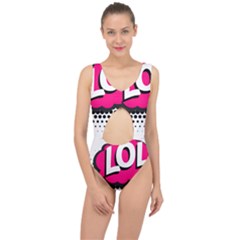 Lol-acronym-laugh-out-loud-laughing Center Cut Out Swimsuit by 99art