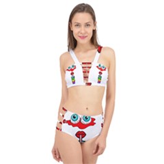 Animation-eyes-cartoon-cute-comic Cage Up Bikini Set