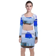 Wal-fish-small-world-lake-sea Top And Skirt Sets by 99art