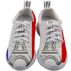 Eiffel-tower-france-flag-tower- Kids Athletic Shoes by 99art