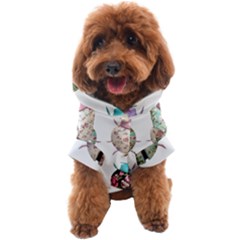 Ladybug-flower-pattern-shabby-chic Dog Coat by 99art