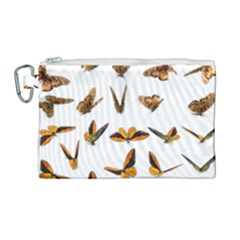 Butterfly Butterflies Insect Swarm Canvas Cosmetic Bag (large) by 99art