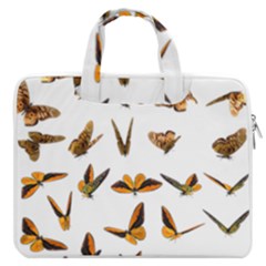 Butterfly Butterflies Insect Swarm Macbook Pro 16  Double Pocket Laptop Bag  by 99art