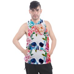 Day Of The Dead Skull Art Men s Sleeveless Hoodie by 99art