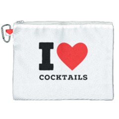 I Love Cocktails  Canvas Cosmetic Bag (xxl)