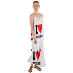 I Love Durian Cami Maxi Ruffle Chiffon Dress by ilovewhateva