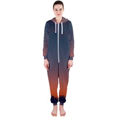 Sky Gradient Hooded Jumpsuit (ladies)