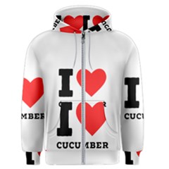 I Love Cucumber Men s Zipper Hoodie by ilovewhateva