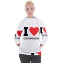 I love cucumber Women s Hooded Pullover View1