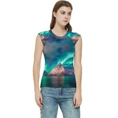 Amazing Aurora Borealis Colors Women s Raglan Cap Sleeve Tee by B30l