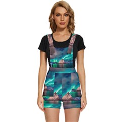 Amazing Aurora Borealis Colors Short Overalls by B30l