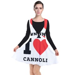 I Love Cannoli  Plunge Pinafore Dress