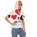 I love rum Lightweight Drawstring Hooded Top View3