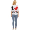 I love rum Lightweight Drawstring Hooded Top View4