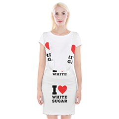 I Love White Sugar Braces Suspender Skirt by ilovewhateva