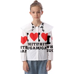 I Love White Sugar Kids  Peter Pan Collar Blouse by ilovewhateva