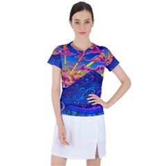 Abstract Paisley Art Pattern Design Fabric Floral Decoration Women s Sports Top by danenraven