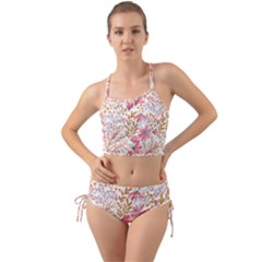 Flowers Pattern Seamless Floral Floral Pattern Mini Tank Bikini Set by danenraven