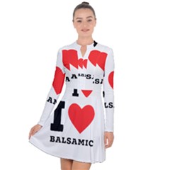 I Love Baci Long Sleeve Panel Dress