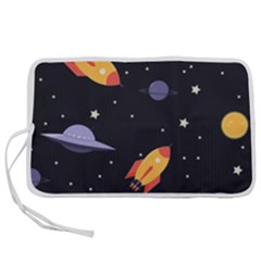 Cosmos Rockets Spaceships Ufos Pen Storage Case (m)