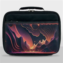 Fire Flame Burn Hot Heat Light Burning Orange Lunch Bag by Cowasu