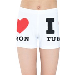 I Love Turron  Kids  Sports Shorts by ilovewhateva