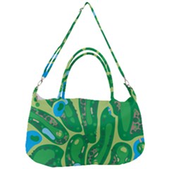 Golf Course Par Golf Course Green Removable Strap Handbag by Cowasu