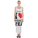 I love peach tea Fitted Maxi Dress View1