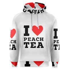 I Love Peach Tea Men s Overhead Hoodie by ilovewhateva