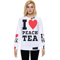 I Love Peach Tea Hidden Pocket Sweatshirt by ilovewhateva