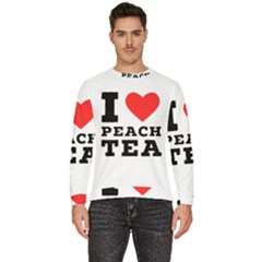 I Love Peach Tea Men s Fleece Sweatshirt by ilovewhateva