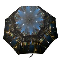 New York Night Central Park Skyscrapers Skyline Folding Umbrellas by Cowasu